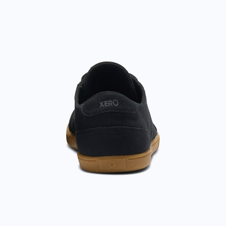 Xero Mens Dillon Canvas Barefoot Shoes - Black/Gum (Zero Drop Sneakers/Runners)