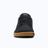 Xero Mens Dillon Canvas Barefoot Shoes - Black/Gum (Zero Drop Sneakers/Runners)