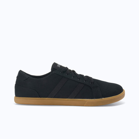 Xero Mens Dillon Canvas Barefoot Shoes - Black/Gum (Zero Drop Sneakers/Runners)