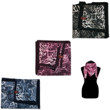 DENTS Ladies Animal Print & Paisley Scarf MADE IN ITALY Womens Warm Winter - Amethyst