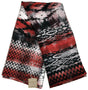 Dents Womens Monotone Aztec Print Scarf - Berry (Made in Italy)