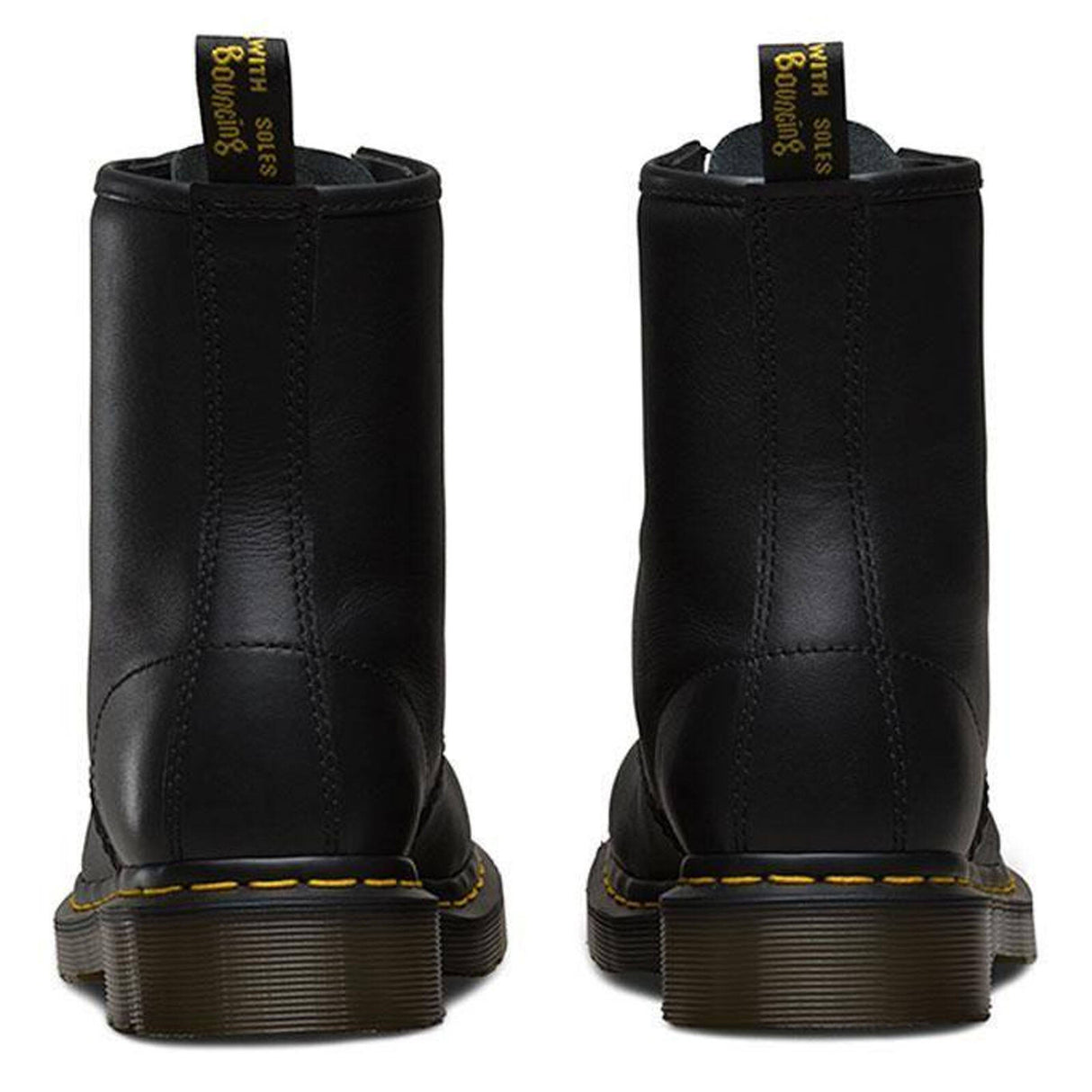 Dr. Martens Unisex 1460 8 Lace Up Leather Boots Shoes Doc Martins - Soft Nappa - Black Nappa