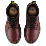 Dr. Martens Unisex 1460Z DMC 8 Lace Up Cherry Red Smooth Leather Boots Shoes Doc