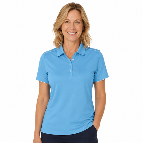 Sporte Leisure Womens Bond Dri-Sporte Polo Shirt - Bondi Blue