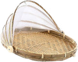 Davis & Waddell Collapsible Mesh Food Cover with Bamboo Tray