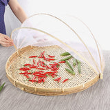 Davis & Waddell Collapsible Mesh Food Cover with Bamboo Tray