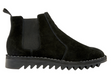 Ripple Sole Mens Ducatti Chelsea Suede Desert Boots Shoes Slip On - Black