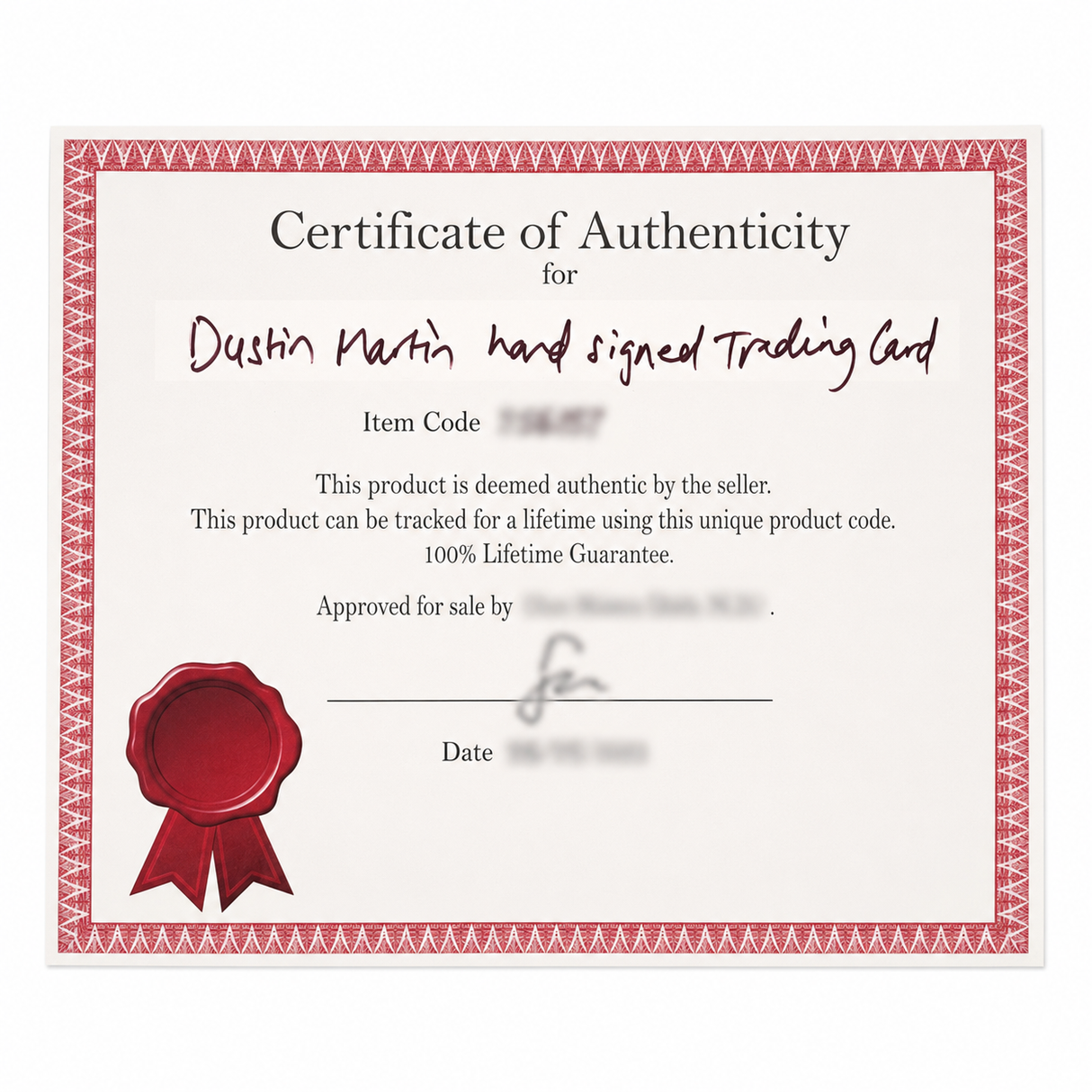 OFFICIAL Dustin Martin Richmond Tigers Signed & Framed Memorabilia w/ Certificate of Authenticity