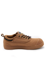 Dunlop Volleys Steel Cap Mens Shoes (Tan) - Original Safety Sneakers For Tradies