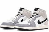 Nike Air Jordan 1 Mid SE Craft Mens Shoes - Cement Grey/Black - Size US 7 (Sneakers)