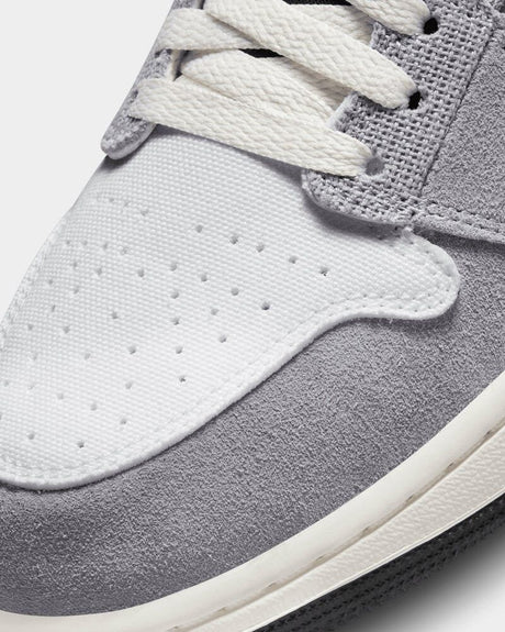 Nike Air Jordan 1 Mid SE Craft Mens Shoes - Cement Grey/Black - Size US 7 (Sneakers)