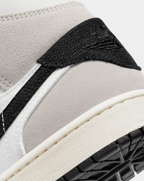 Nike Air Jordan 1 Mid SE Craft Mens Shoes - Cement Grey/Black - Size US 7 (Sneakers)