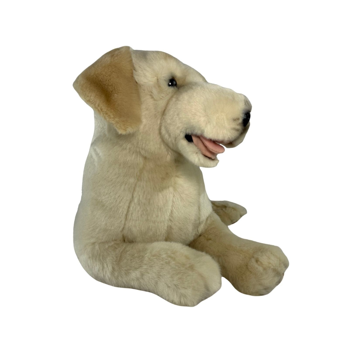 Bocchetta Daisy 38cm Lying Labrador Plush Toy - Cream (Realistic Stuffed Animal Dog Gift)