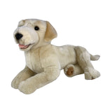 Bocchetta Daisy 38cm Lying Labrador Plush Toy - Cream (Realistic Stuffed Animal Dog Gift)