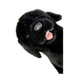 Bocchetta Darth 28cm Sitting Labrador Plush Toy - Black (Realistic Stuffed Animal Dog Gift)