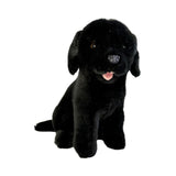 Bocchetta Darth 28cm Sitting Labrador Plush Toy - Black (Realistic Stuffed Animal Dog Gift)