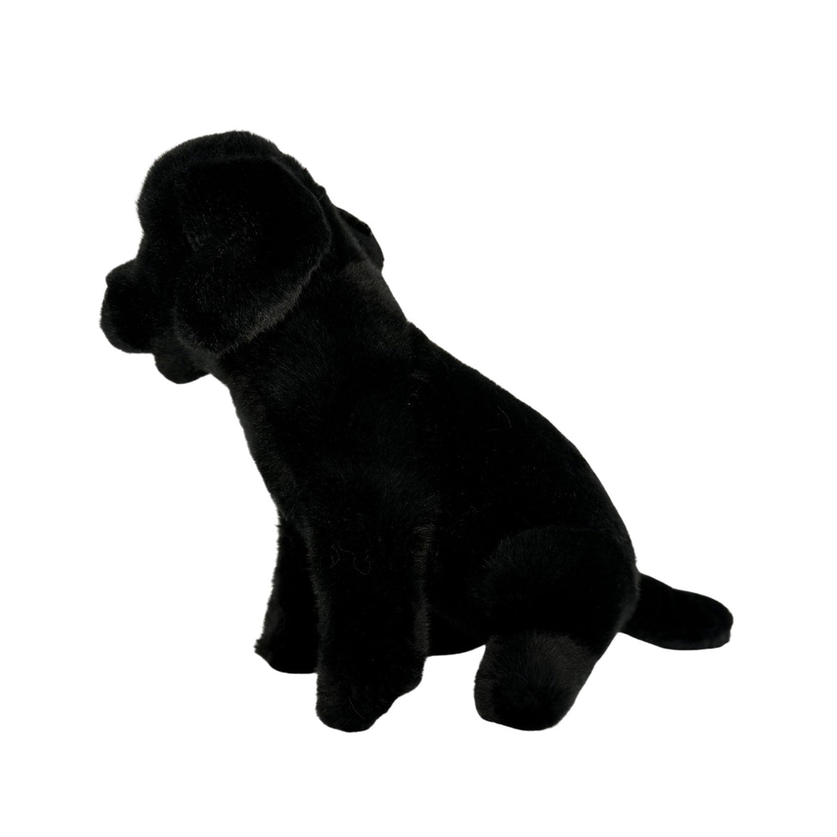 Bocchetta Darth 28cm Sitting Labrador Plush Toy - Black (Realistic Stuffed Animal Dog Gift)