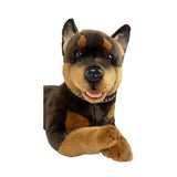 Bocchetta Denver 62cm Lying Kelpie Plush Toy (Australian Stuffed Animal Dog Gift)