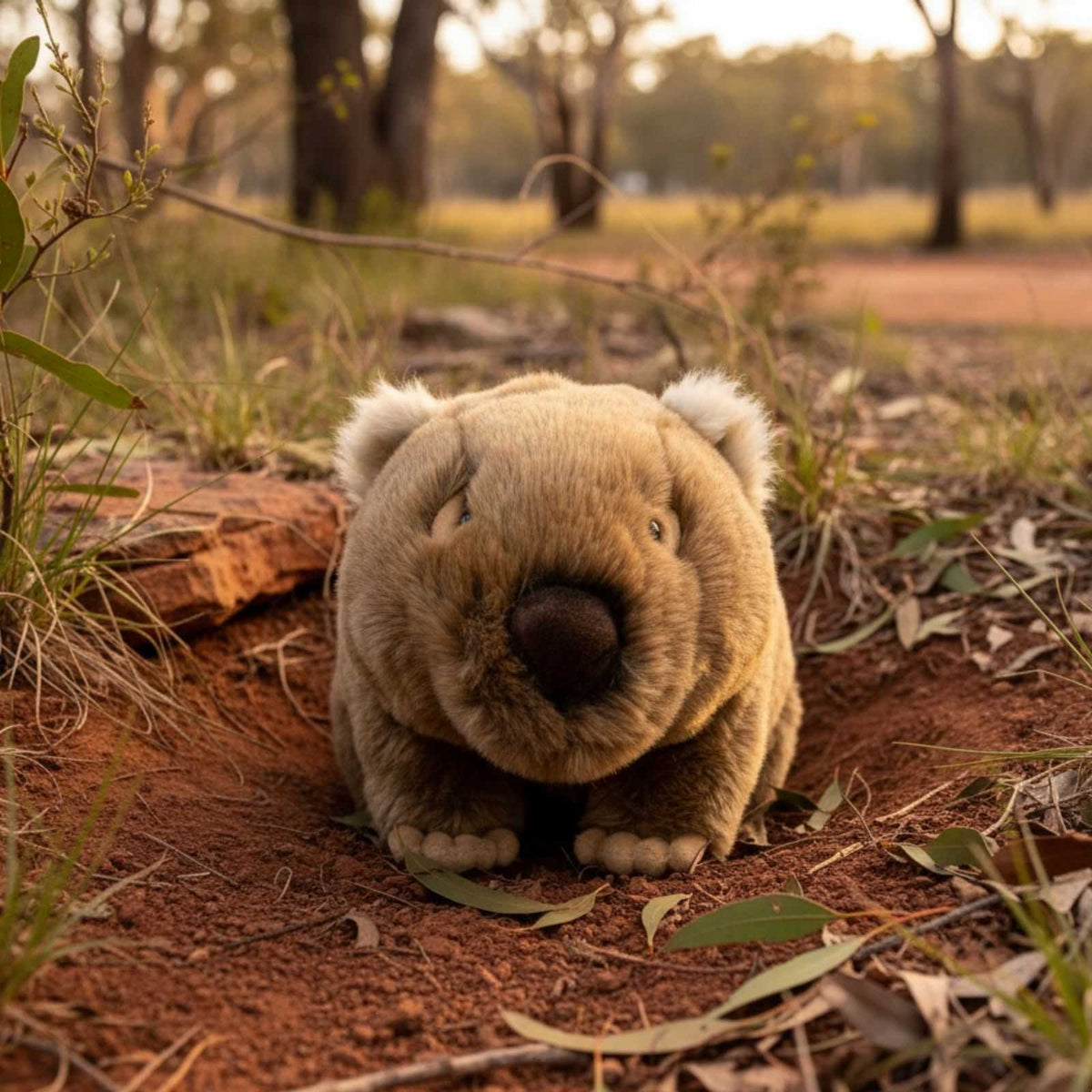 Bocchetta Digger 55cm Wombat Plush Toy (Australian Stuffed Animal Souvenir Gift)