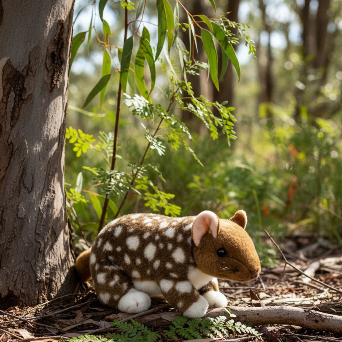 Bocchetta Dotti 30cm Eastern Quoll Plush Toy (Australian Stuffed Animal Souvenir Gift)