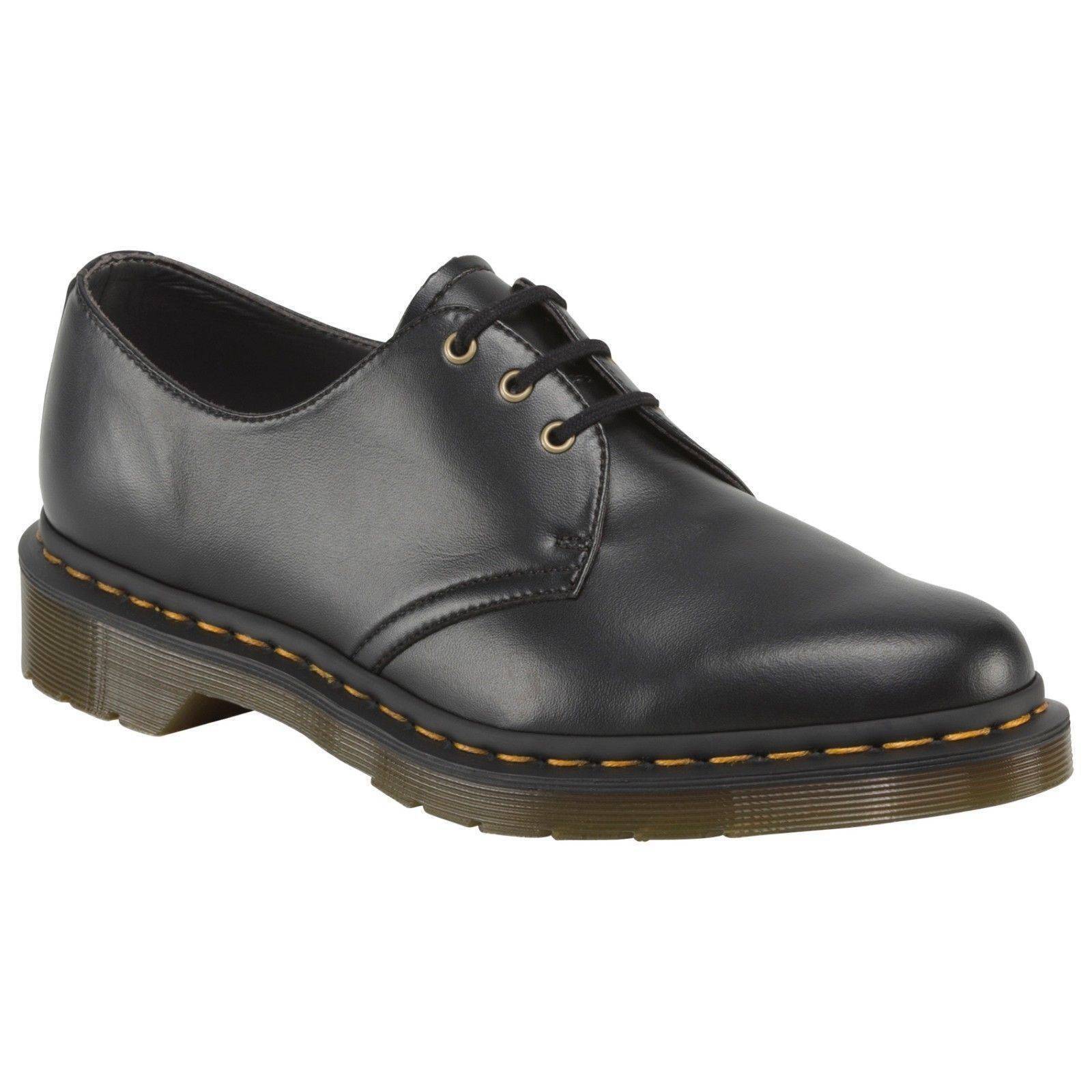 Dr. Martens VEGAN 1461 約26cm UK7 Dr. Martens VEGAN 1461 Unisex Shoes (3 Eye Lace Up Flats) - Black