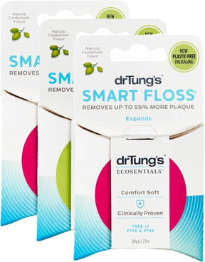 3x Dr Tung's Smart Dental Floss Chemical Free Oral Teeth Care Natural Flosser