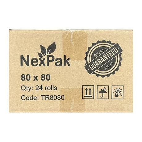 24x Thermal Paper Receipt Rolls 80x80mm for Cash Register