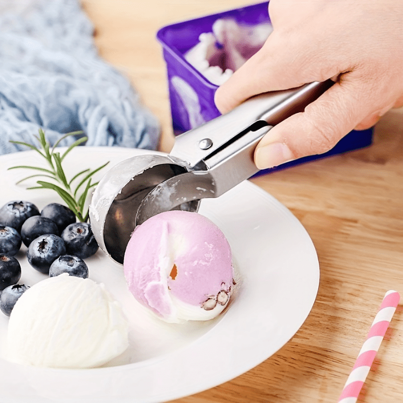 Stainless Steel Ice Cream Scoop with Trigger (Dishwasher Safe)