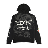 Ed Hardy Mens Hoodie Jumper - Tiger Dragon - Black