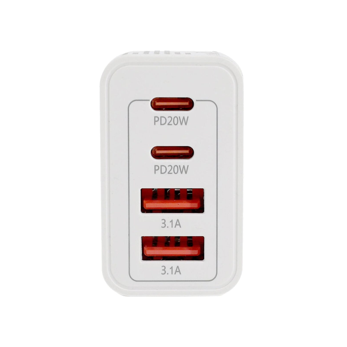 Plugd 4 40W Wall Port Charger USB C & USB A Fast Charging