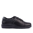 Sfida Emily Senior Kids Leather Lace Up School Shoes - Black (Boys/Girls) - BLACK