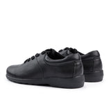 Sfida Emily Senior Kids Leather Lace Up School Shoes - Black (Boys/Girls)