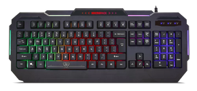 Wired Rainbow Backlit Gaming Keyboard with Splash Proof Design (GK-10L)