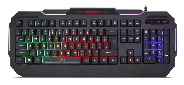 Wired Rainbow Backlit Gaming Keyboard with Splash Proof Design (GK-10L)