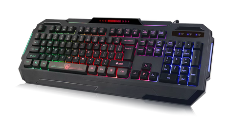 Wired Rainbow Backlit Gaming Keyboard with Splash Proof Design (GK-10L)