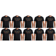 10x Adult Kangaroo/Koala/Wombat Australian Animals T-Shirt Bulk Pack - Black (100% Cotton Souvenir Gift Tee Top)