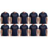 10x Adult Kangaroo/Koala/Wombat Australian Animals T-Shirt Bulk Pack - Navy Blue (100% Cotton Souvenir Gift Tee Top)