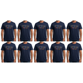 10x Adult Kangaroo/Koala/Wombat Australian Animals T-Shirt Bulk Pack - Navy Blue (100% Cotton Souvenir Gift Tee Top)