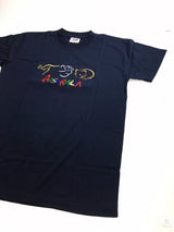 Adult Kangaroo/Koala/Wombat Australian Animals T-Shirt - Navy Blue (100% Cotton Souvenir Gift Tee Top)