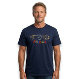 Adult Kangaroo/Koala/Wombat Australian Animals T-Shirt - Navy Blue (100% Cotton Souvenir Gift Tee Top)