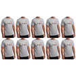 10x Adult Kangaroo/Koala/Wombat Australian Animals T-Shirt Bulk Pack - Grey (100% Cotton Souvenir Gift Tee Top)