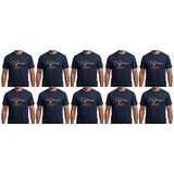 10x Adult Kangaroo Australia T-Shirt Bulk Pack - Navy Blue (100% Cotton Souvenir Gift Tee Top)