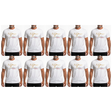 10x Adult Kangaroo Australia T-Shirt Bulk Pack - White (100% Cotton Souvenir Gift Tee Top)