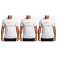 3x Adult Kangaroo Australia T-Shirt Pack - White (100% Cotton Souvenir Gift Tee Top)