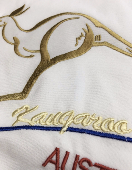 Adult Australian Souvenir Kangaroo T Shirt - White (100% Cotton Australia Day Tee Top)