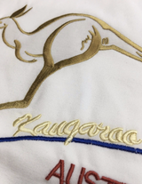 Adult Kangaroo Australia T-Shirt - White (100% Cotton Souvenir Gift Tee Top)