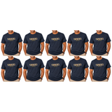 10x Adult Australia Wildlife T-Shirt Bulk Pack - Navy Blue (100% Cotton Souvenir Gift Top)