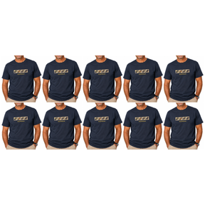 10x Adult Australia Wildlife T-Shirt Bulk Pack - Navy Blue (100% Cotton Souvenir Gift Top)