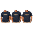 3x Adult Australia Wildlife T-Shirt Pack - Navy Blue (100% Cotton Souvenir Gift Top)