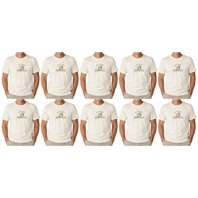 10x Adult Koala Melbourne Australia T-Shirt Bulk Pack - Cream (100% Cotton Souvenir Gift Tee Top)
